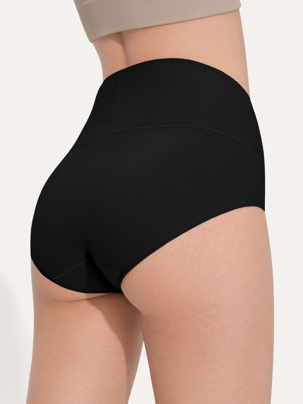 Pure Cotton Wide Elastic Band High-Waisted Brief (2-Pack)