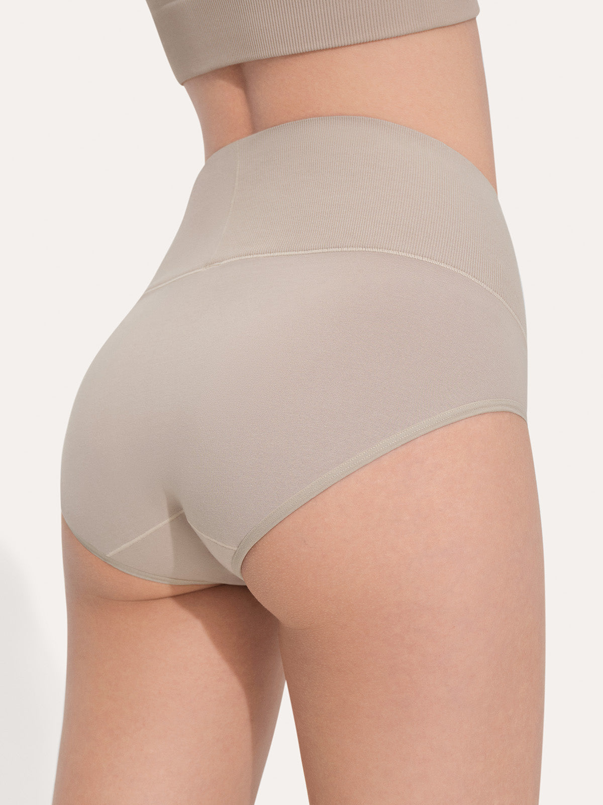 Pure Cotton Wide Elastic Band High-Waisted Brief (2-Pack)
